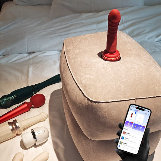 Inflatable Sex Pillow Chair for Vibrators & Sex Machines-1